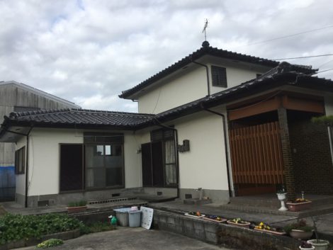佐賀県佐賀市川副町犬井道Ｅ様邸　外壁塗装工事　ゼニス（特殊チタン配合４フッ化フッ素樹脂　外壁　PL-07）